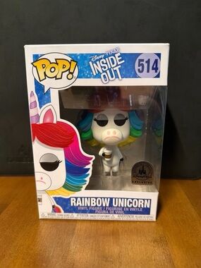 Funko Pop Disney Pixar Inside Out Rainbow Unicorn #514 Disney Parks Exclusive